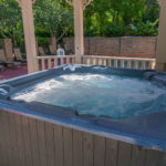 hot tub with water